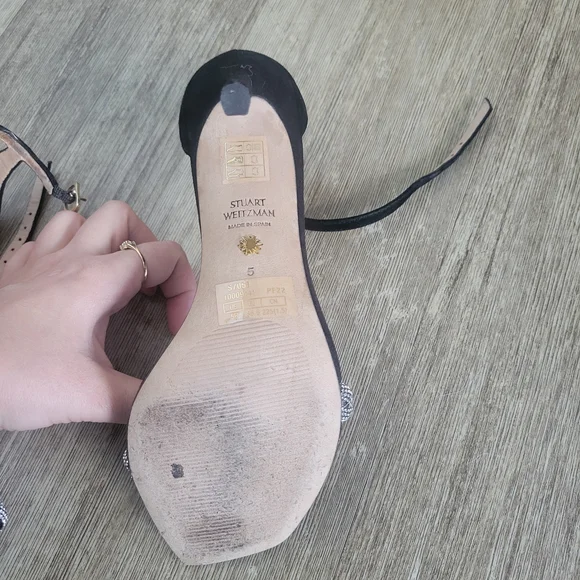 Stuart Weitzman Black Stiletto Heels - Picture 5 of 8